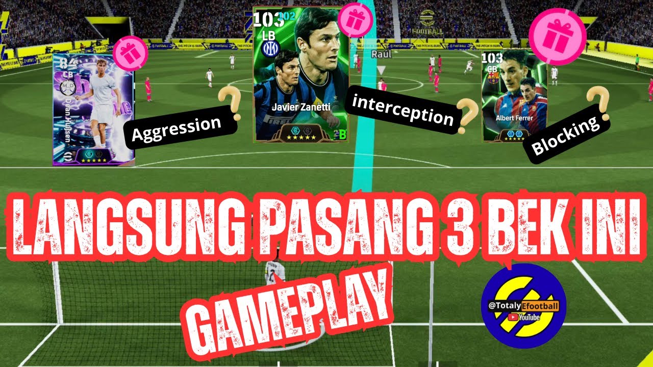 LANGSUNG PASANG 3 BEK INI! Review Javier Zanetti, Albert Ferrer & Dean Huijsen eFootball 2026