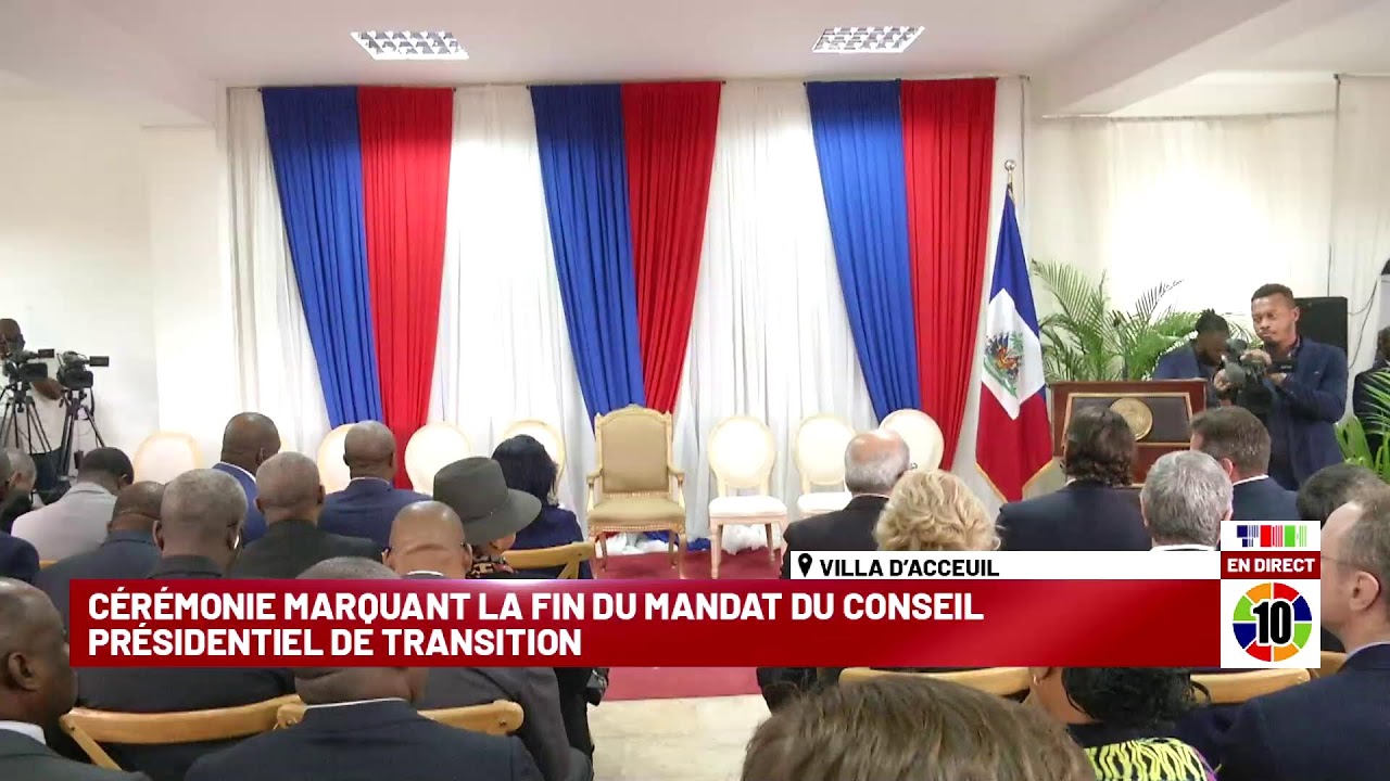 CÉRÉMONIE MARQUANT LA FIN DU MANDAT DU CONSEIL PRÉSIDENTIEL DE TRANSITION