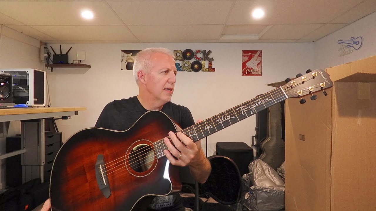 Breedlove Jeff Bridges Signature Guitar Unboxing + Acoustic Performance | Mike Lucey