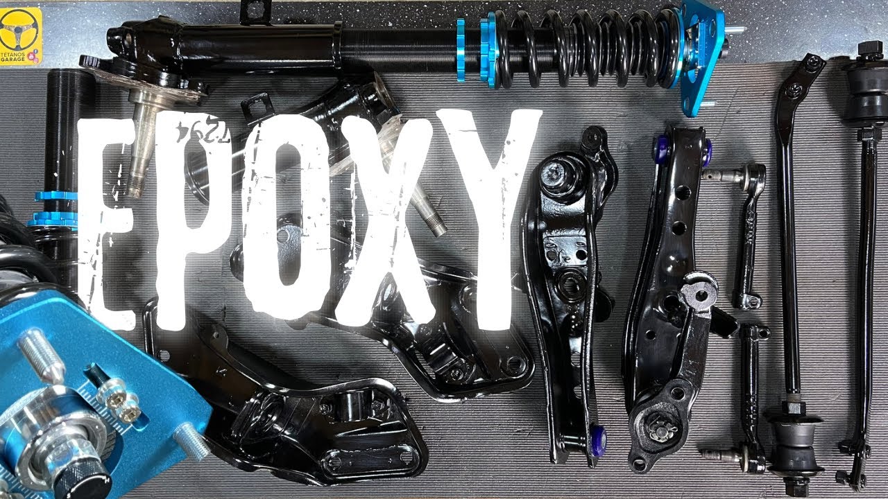Je peints à l’epoxy Restom les pièces de mon châssis