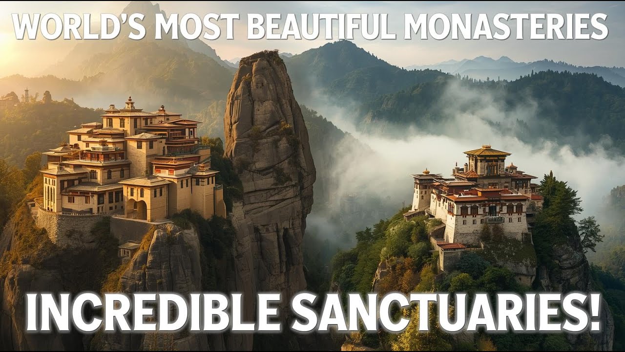 Top 10 Most Beautiful Historic Monasteries in the World | Ancient Sanctuaries in 4K