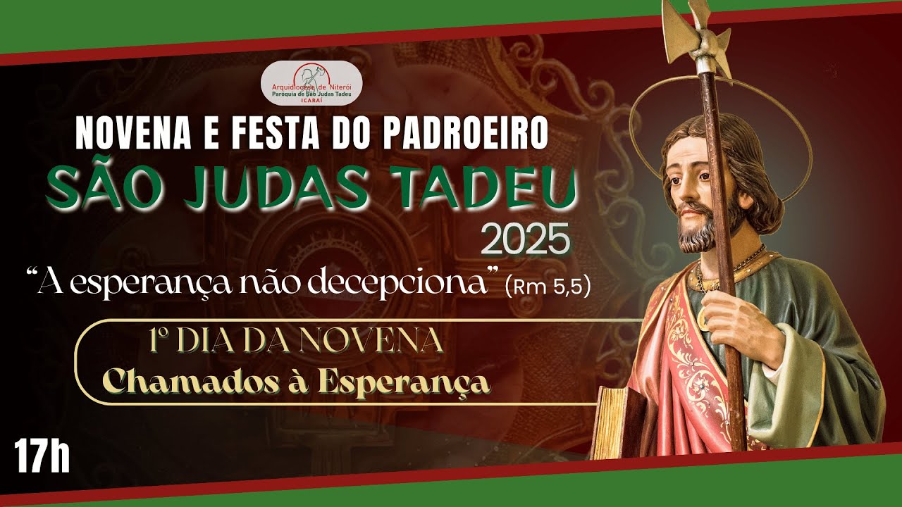 Missa Dominical  | Primeiro dia da Novena de São Judas Tadeu | 19.10.2025 | 16:45h