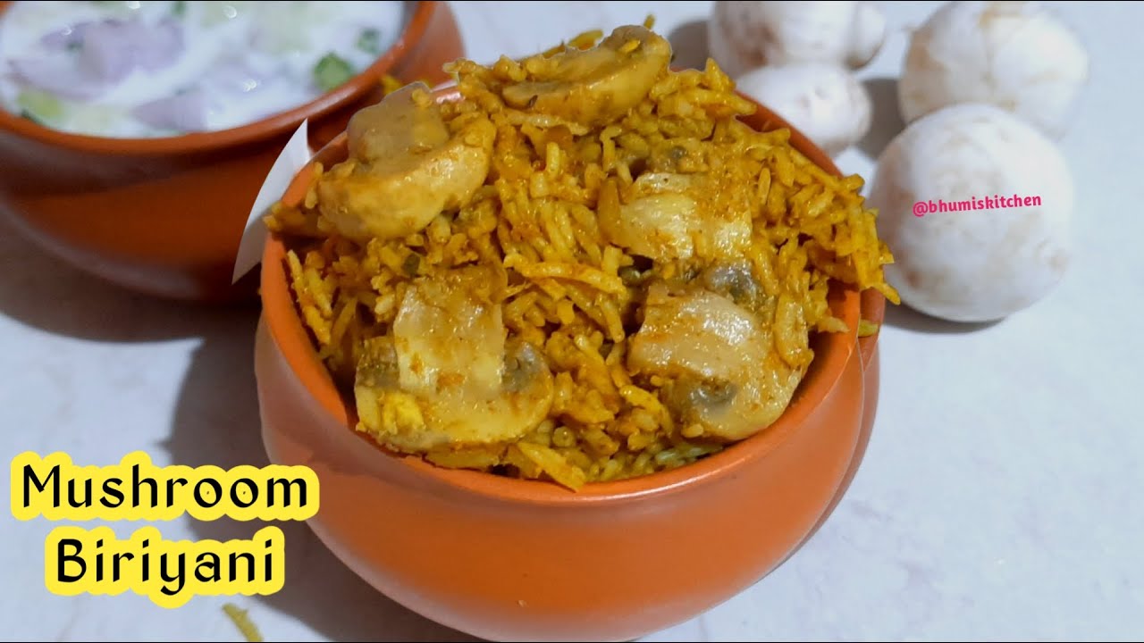 How to make mushroom biryani in cooker || सिर्फ 15 मिनट में बनाये मशरूम बिरयानी || Mushroom Pulao