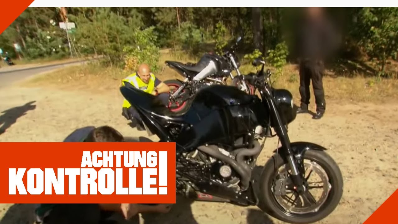 Motorradfahrt beendet! Motorrad muss stehen bleiben! | Achtung Kontrolle | KabelEins