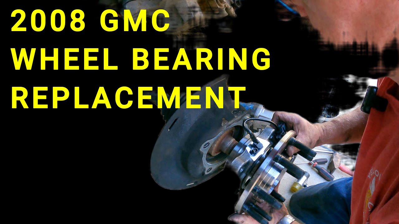 Replacing Front Wheel Bearings in a 2008 GMC Sierra 2500HD  #automobile #cars #gmc