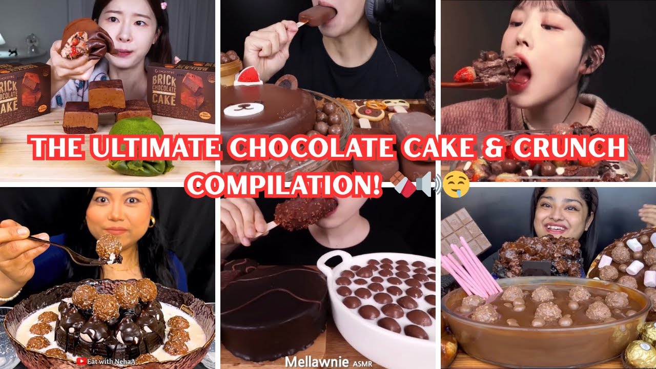 THE ULTIMATE CHOCOLATE CAKE & CRUNCH COMPILATION! 🍫🔊🤤