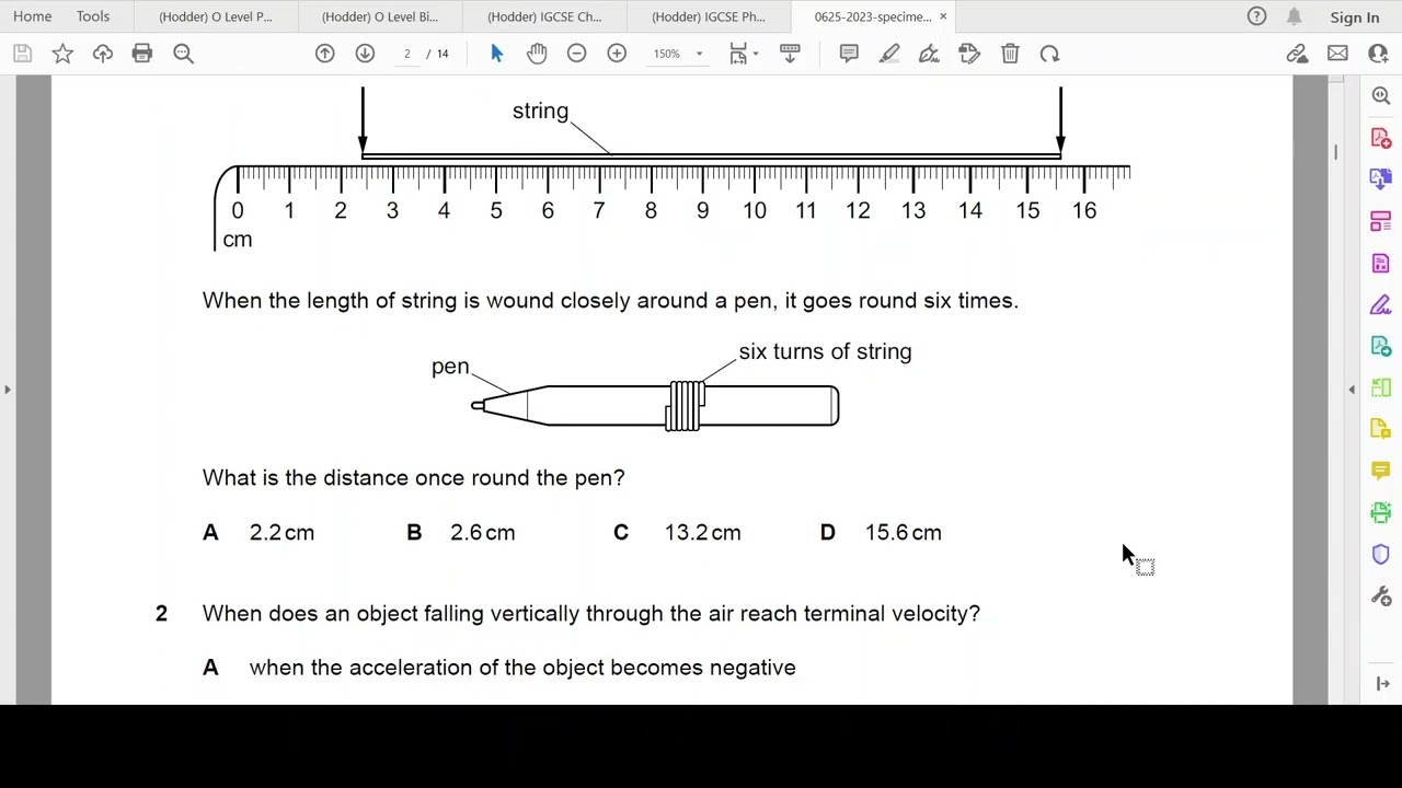 Physics - IGCSE/ O Level - Session 2025-26 - Past Paper Practice - Class # 1