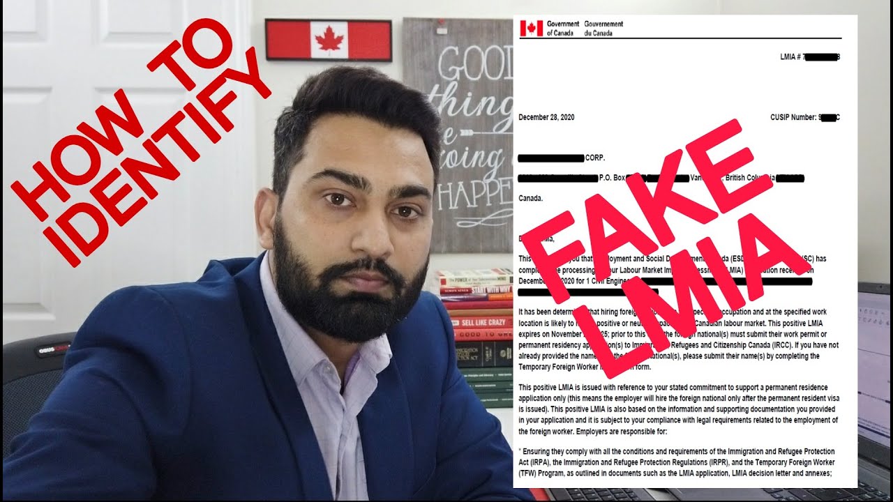 How to identify fake CANADIAN LMIA