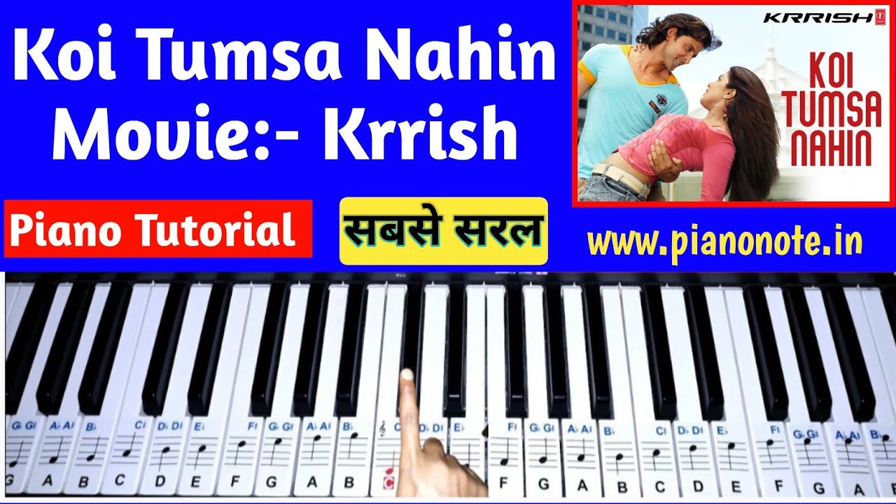 Koi Tumsa Nahin - Piano Tutorial | Krrish | Easy Step-by-Step Lesson for Beginners