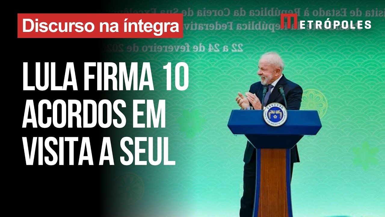 Íntegra: Lula assina cooperação mútua sobre minerais críticos na Coreia do Sul