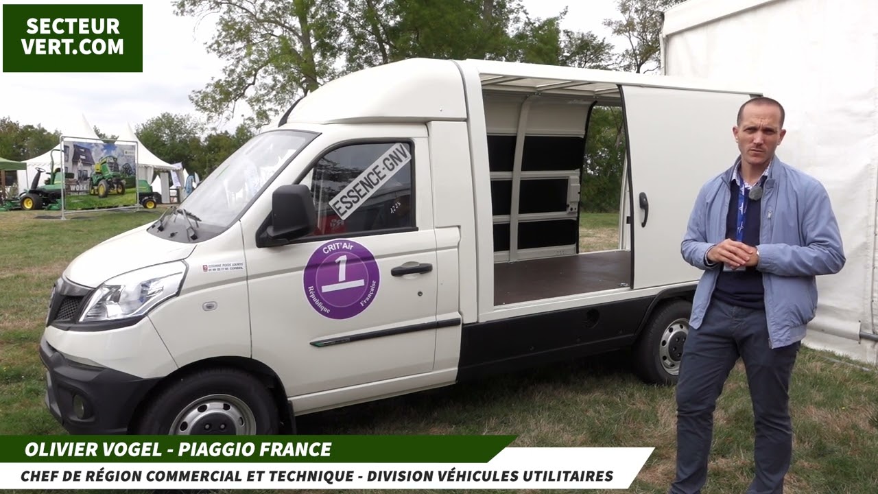 PIAGGIO FRANCE : Olivier VOGEL présente le PORTER NP6 Van-Up (Essence + GPL/GNV) à Salonvert 2022