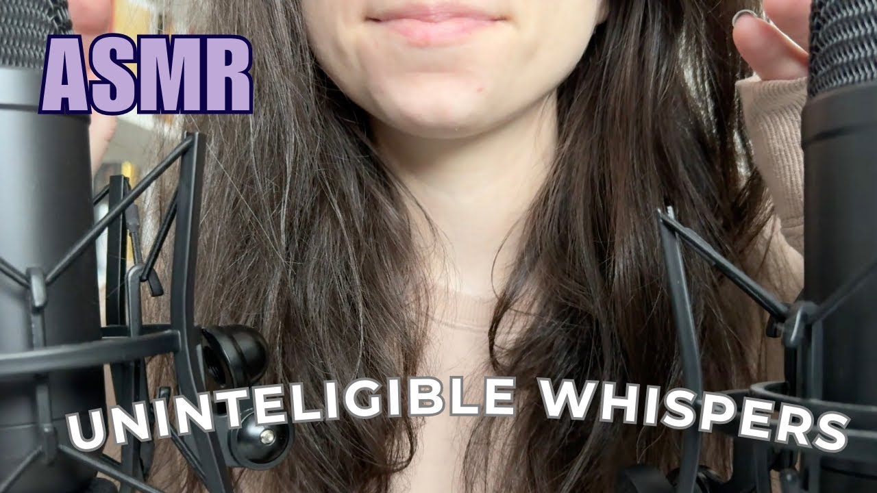 ASMR Close Up Inaudible Whispering Ear to Ear