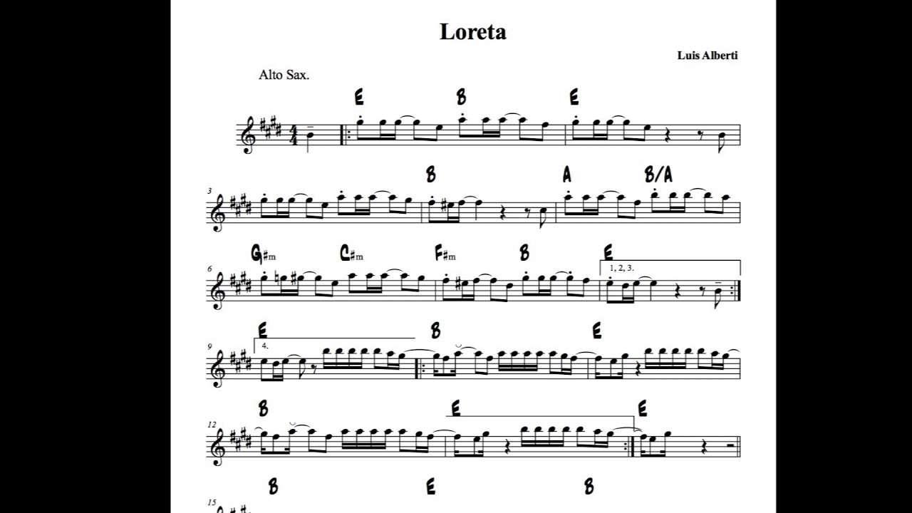 Loreta  - Alto Sax Eb
