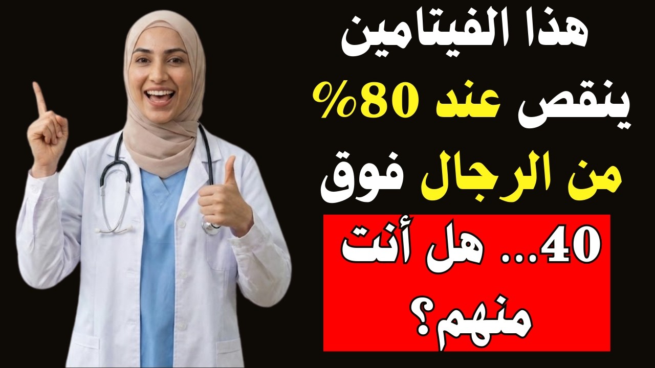 هذا الفيتامين ينقص عند 80% من الرجال فوق 40… والنتيجة صادمة