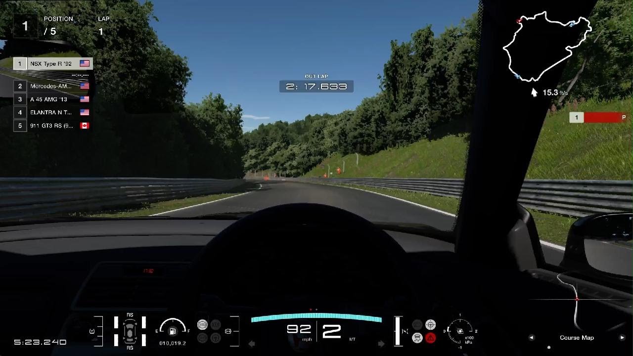 GT7 Honda NSX NURBRGNG 7:00!!