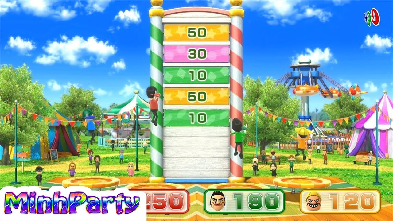 Wii Party U Minigames Gameplay Dojo Domination #67 @MINH PARTY U