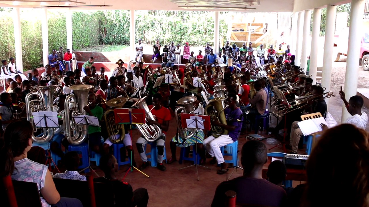 Mbale School brass band - All about that bass (no treble)