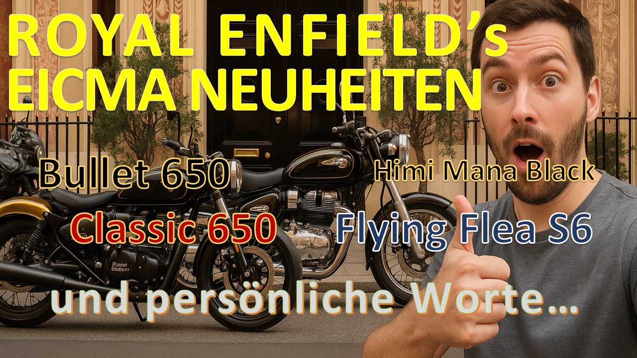 EICMA 2025: Royal Enfield stellt neue Modelle vor! Bullet 650, Classic 650, Shotgun, Flying Flea S6