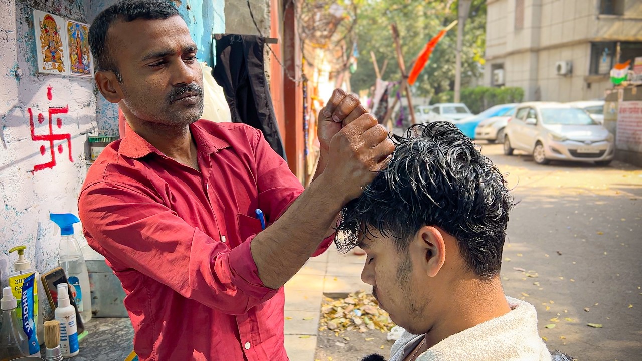 Madhav Barber Best Head Massage For BETTER SLEEP | Headache & Stress Relief Therapy | ASMR Gautam