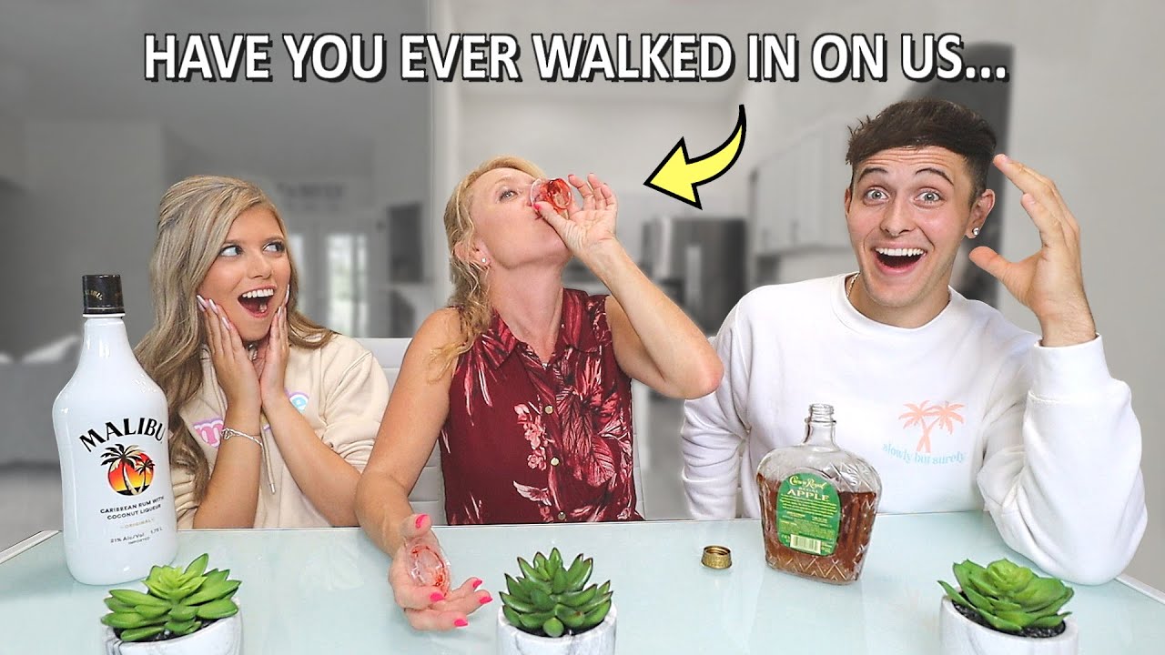 TRUTH OR DRINK with his Mom...*JUICY*