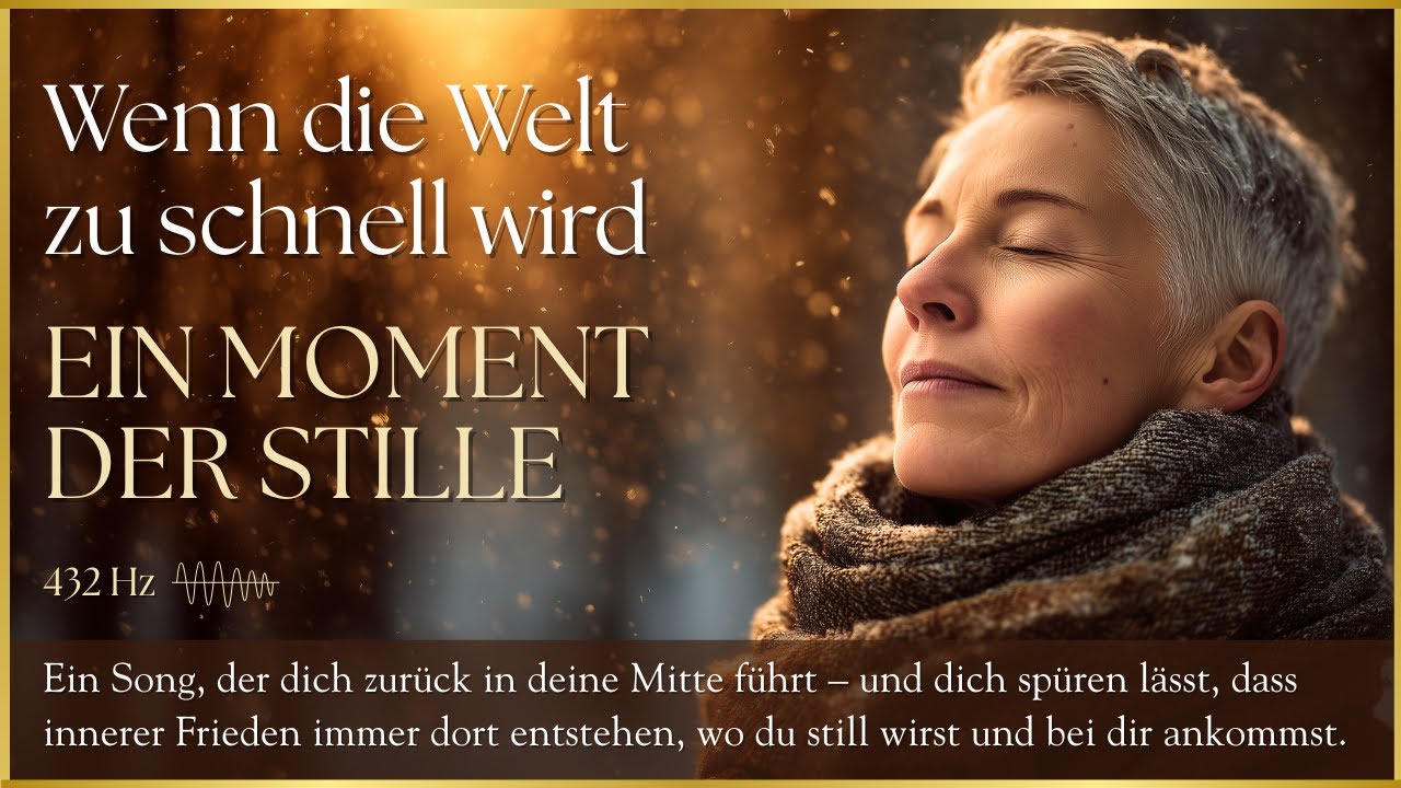 Wenn die Welt zu schnell wird - Ein Moment der Stille | deutscher Healing Song | 432 Hz