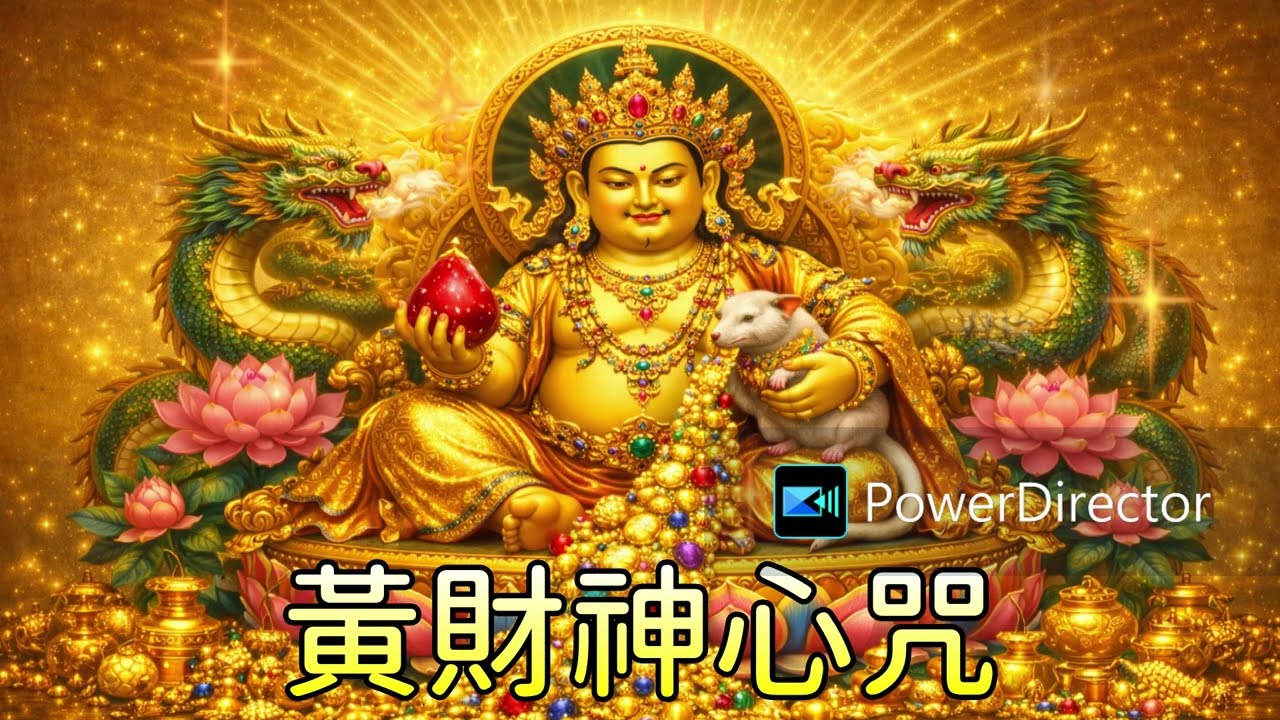 2026財運爆發｜黃財神心咒108遍｜最強招財咒｜財運提升・財源廣進・招財進寶・財富能量・財神加持｜衣食財寶具足・如意寶・無病長壽・消除貧窮焦慮・事業順利咒・YellowJambhala・Mantra