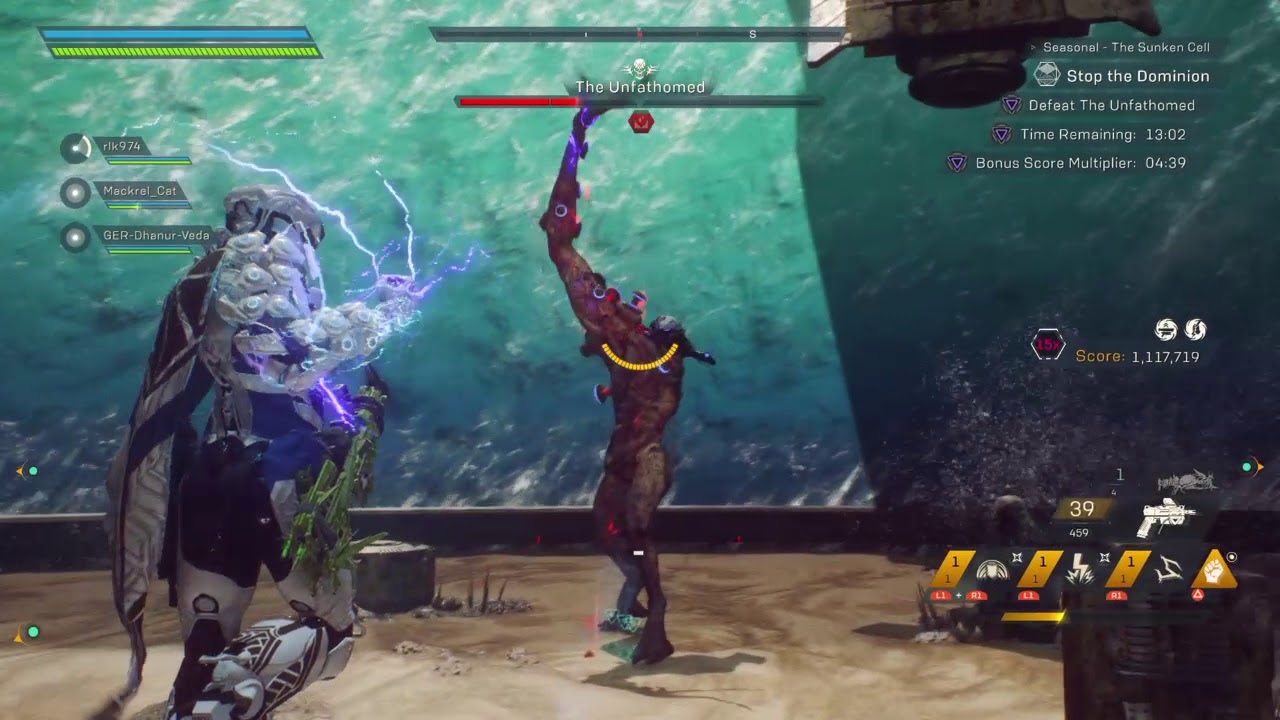 Anthem : Sunken Cell Stronghold Boss Fight