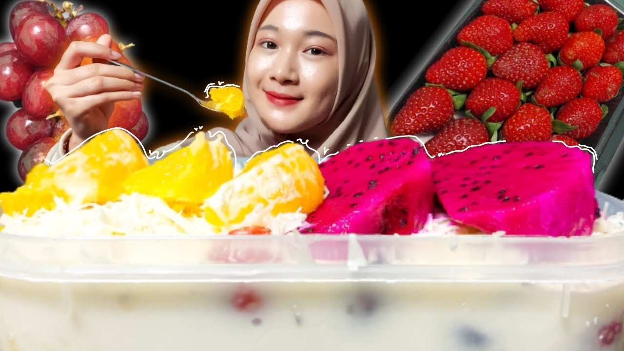 #52 MENU SEGAR ASEM MANIS ANTI OMICRON | SALAD BUAH BANJIR TOPPING KEJU