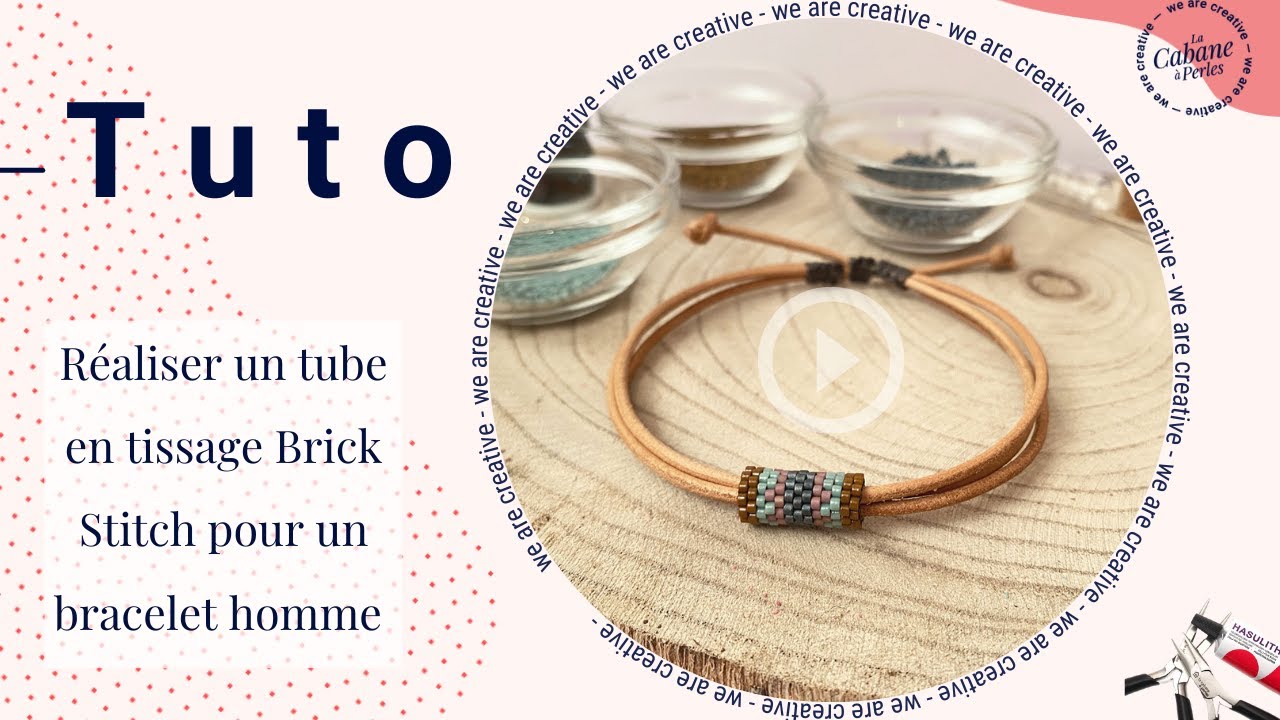 Tuto : Créer un tube en tissage Brick Stitch