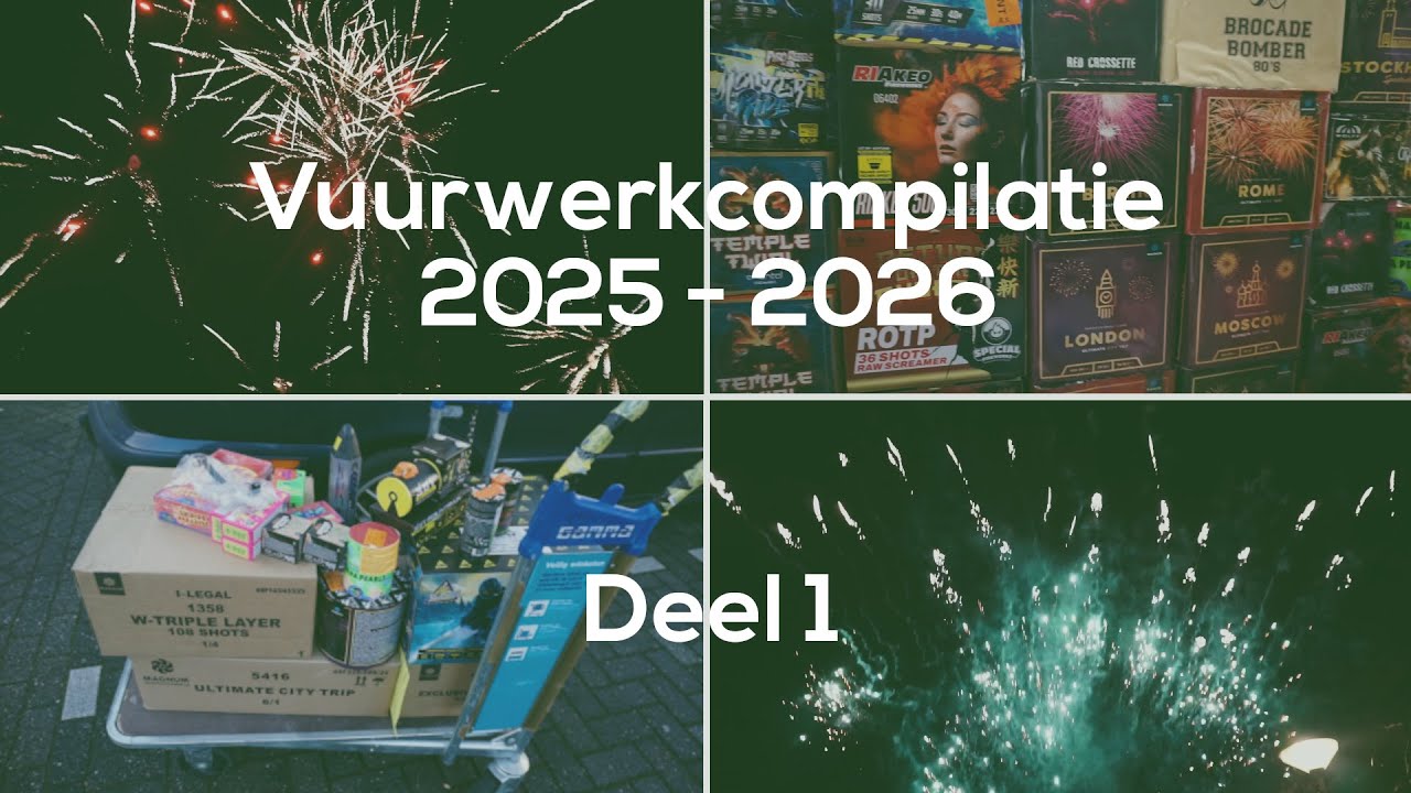 Vuurwerk Compilatie 2025 - 2026 | Deel 1 | Vuurwerk Shoppen | Stookmeeting