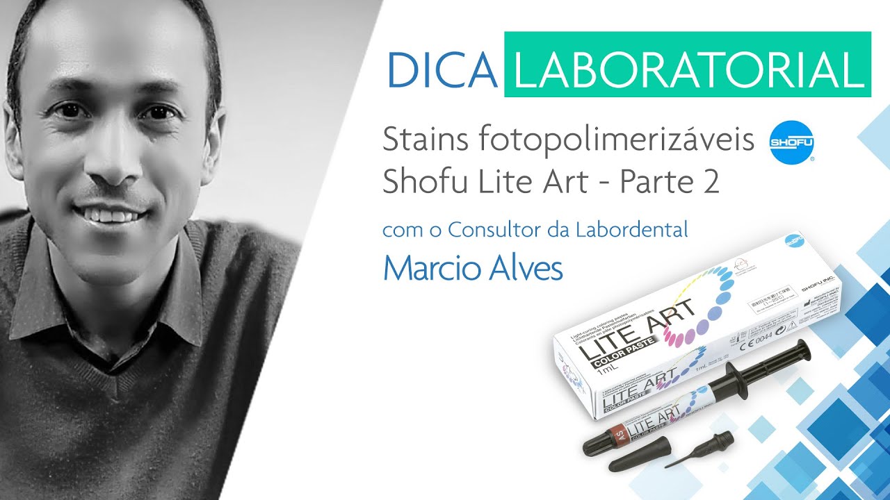 DicaLaboratorial👨‍⚕ - Stains fotopolimerizáveis Shofu Lite Art (Parte 2)