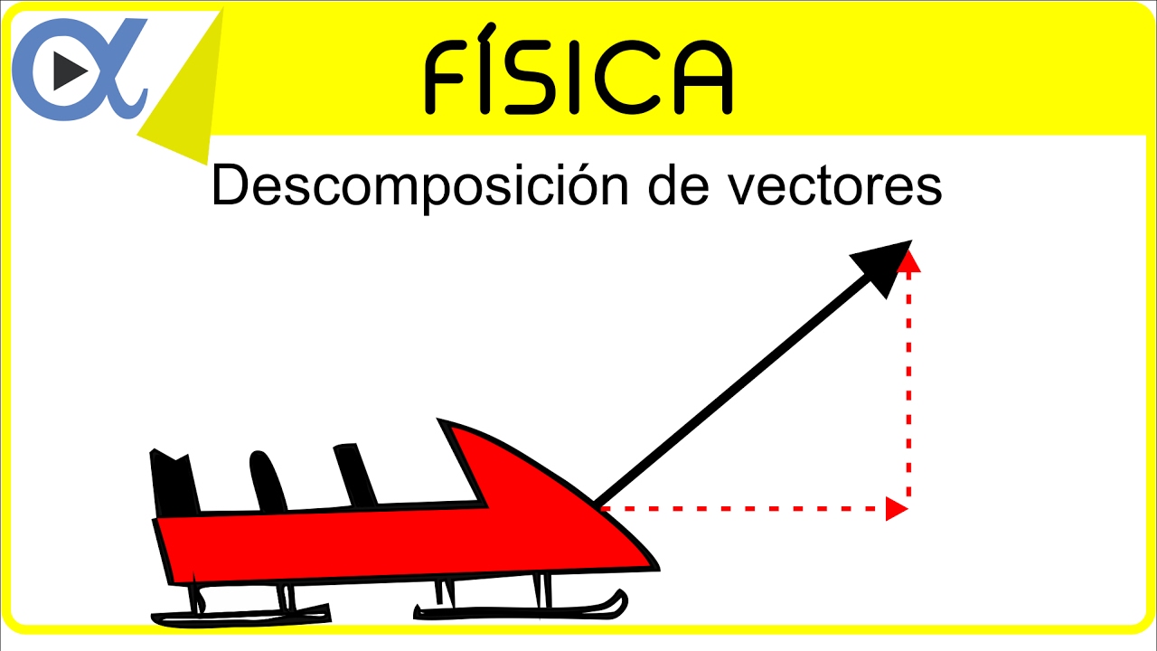 Descomposici&oacute;n de vectores ejemplo 1 de 4 | F&iacute;sica - Vitual
