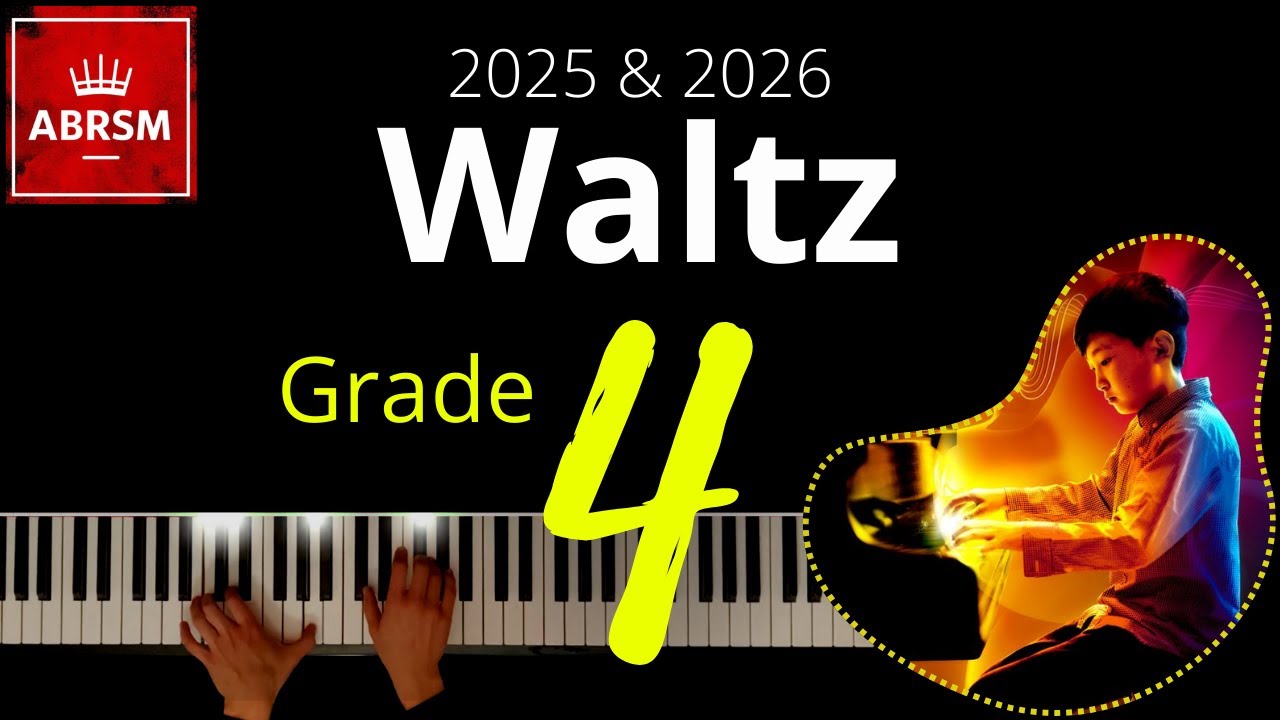 ABRSM Grade 4 Piano 2025 - Waltz (No. 2 from Lyriske sm&aring;stykker, Op. 12) - Grieg