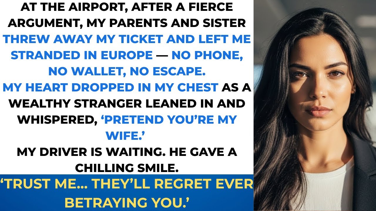 My Family Abandoned Me at the Airport… Then a Billionaire Whispered ‘Trust Me