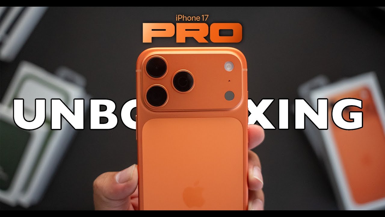 Распаковка iPhone 17 Pro Max | Первые впечатления от Космического апельсина!