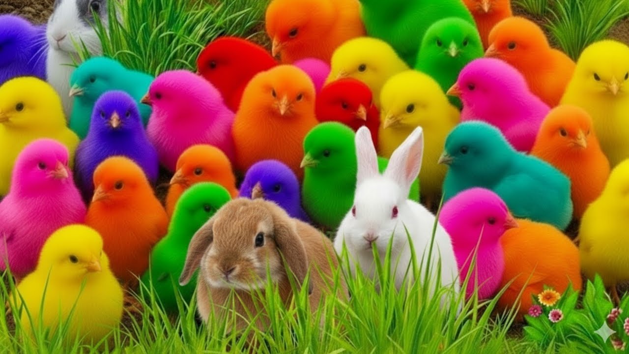 Finally Catching a Cute Rainbow Baby Chick in the Backyard | Colorful Chicken Life #14