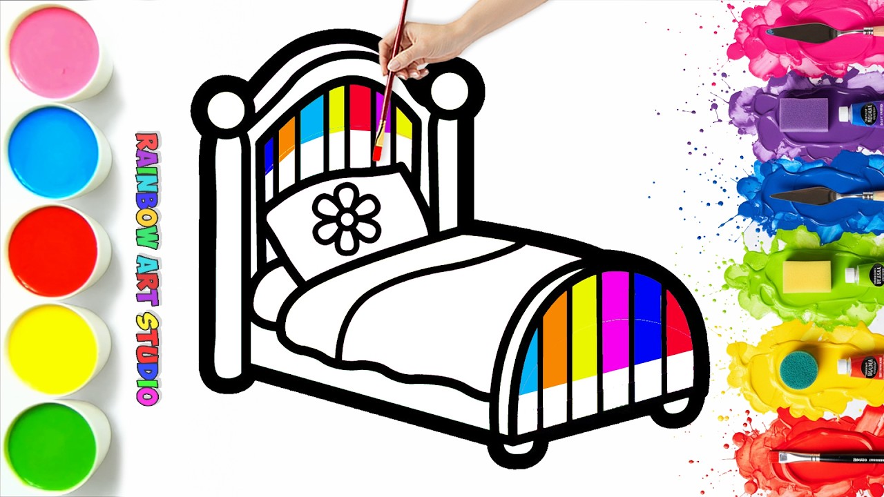 🛏️🎨 How To Draw a Cute Little Bed | Easy Step By Step Tutorial #105