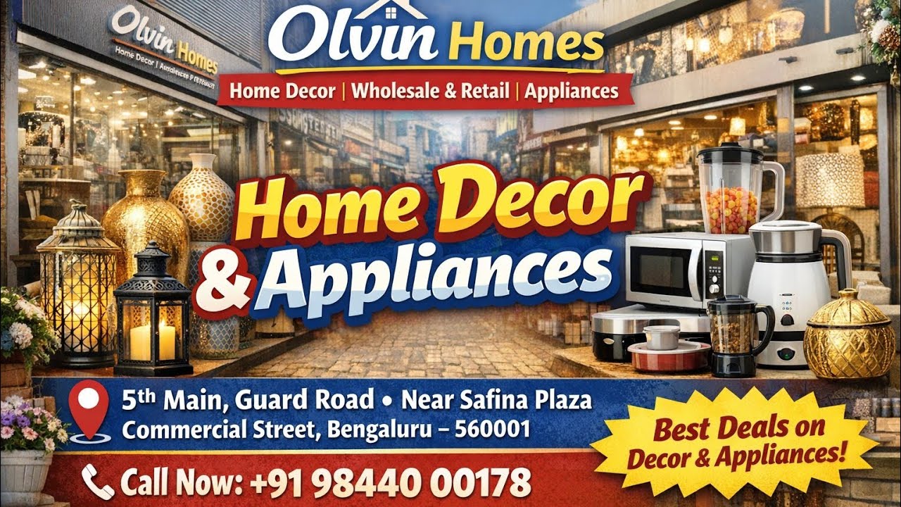 Best Home Decor Store in Bengaluru 😍 | Olvin Homes | Decor, Crockery & Appliances