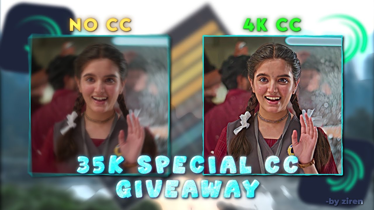 35K SPECIAL 4K CC GIVEAWAY | Alight Motion | Mobile Tutorial by @Ziren_Editz #cc #alightmotion 