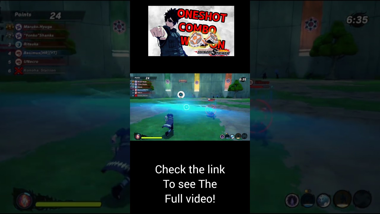 The MOST STYLISH Rasen Shuriken ONESHOT COMBO in Shinobi Striker!