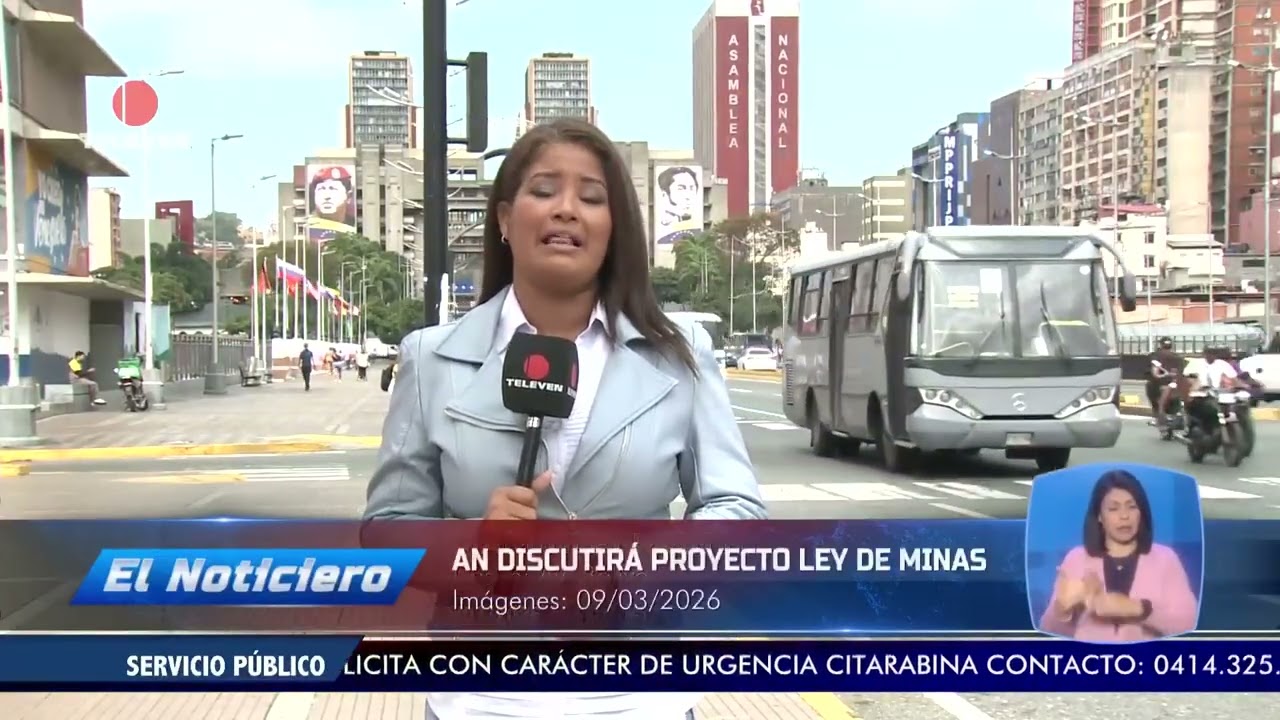AN discutir&aacute; proyecto de Ley de Minas - El Noticiero emisi&oacute;n meridiana 09/03/26