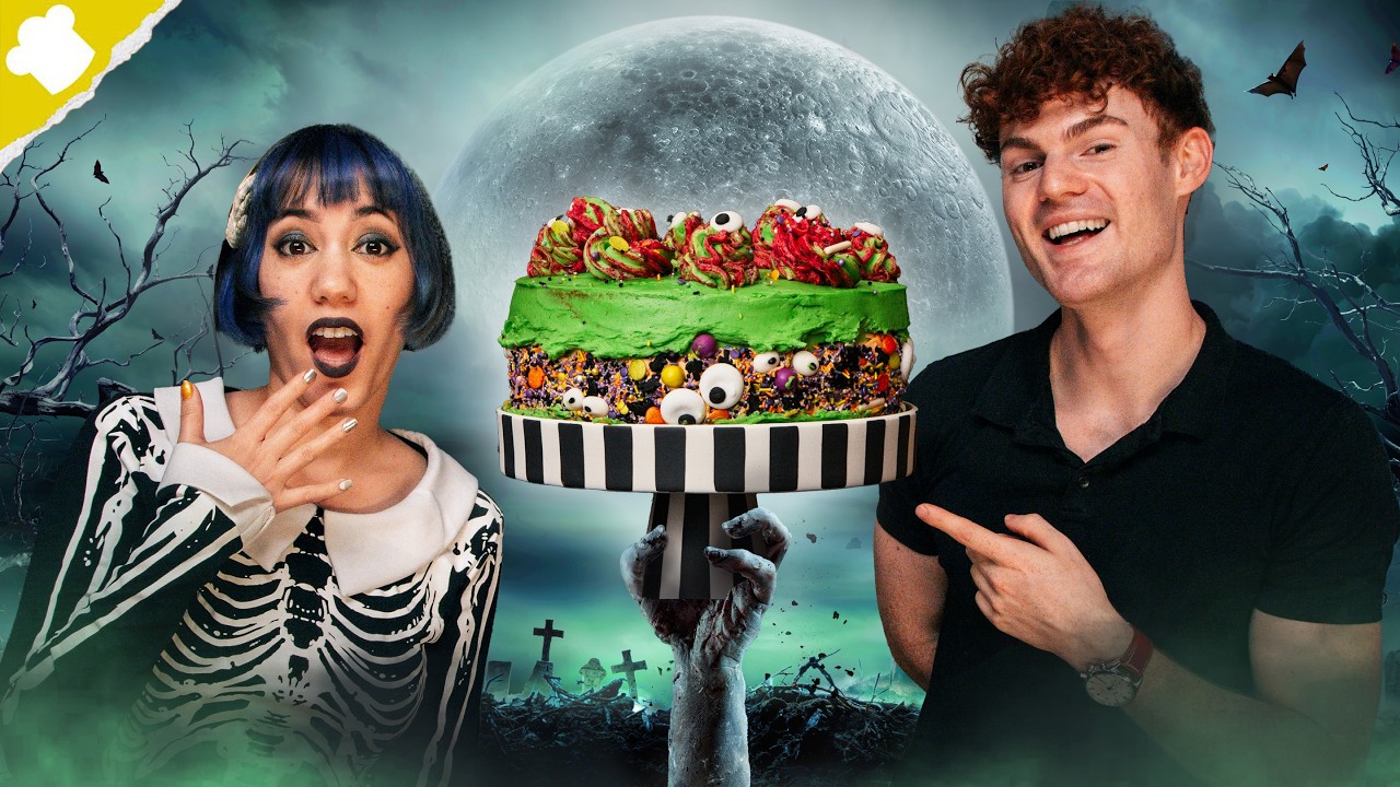 Halloween Monstertorte: Fault Line Cake mit Wow-Effekt 👻