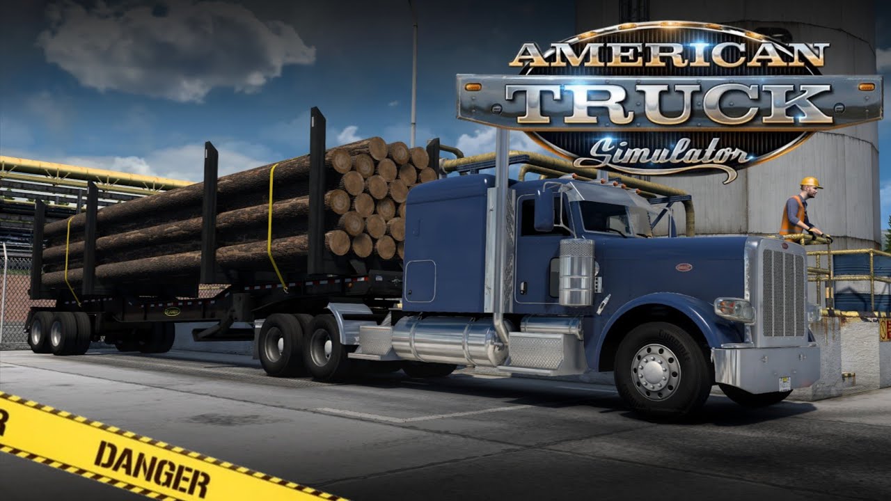 Peterbilt 379 MONSTRO carregado de TORAS! Viagem pesada até Medford | ATS DIA 3