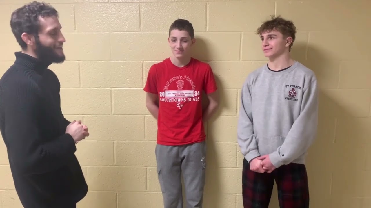 2025 CHSAA Sectional Champions 101lbs and 116lbs Tanner Catrabone and Cullen Edwards (St. Francis)