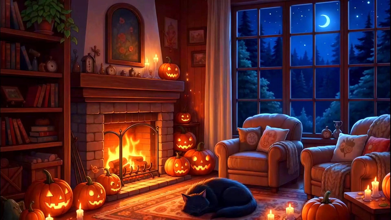 Peaceful Rain & Fireplace Ambience 🔥 Deep Sleep Lofi for Focus & Rest