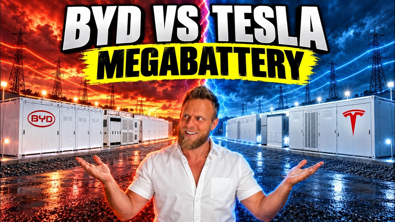 Новая сетевая батарея BYD: один блок размером с 12 Tesla Megapack