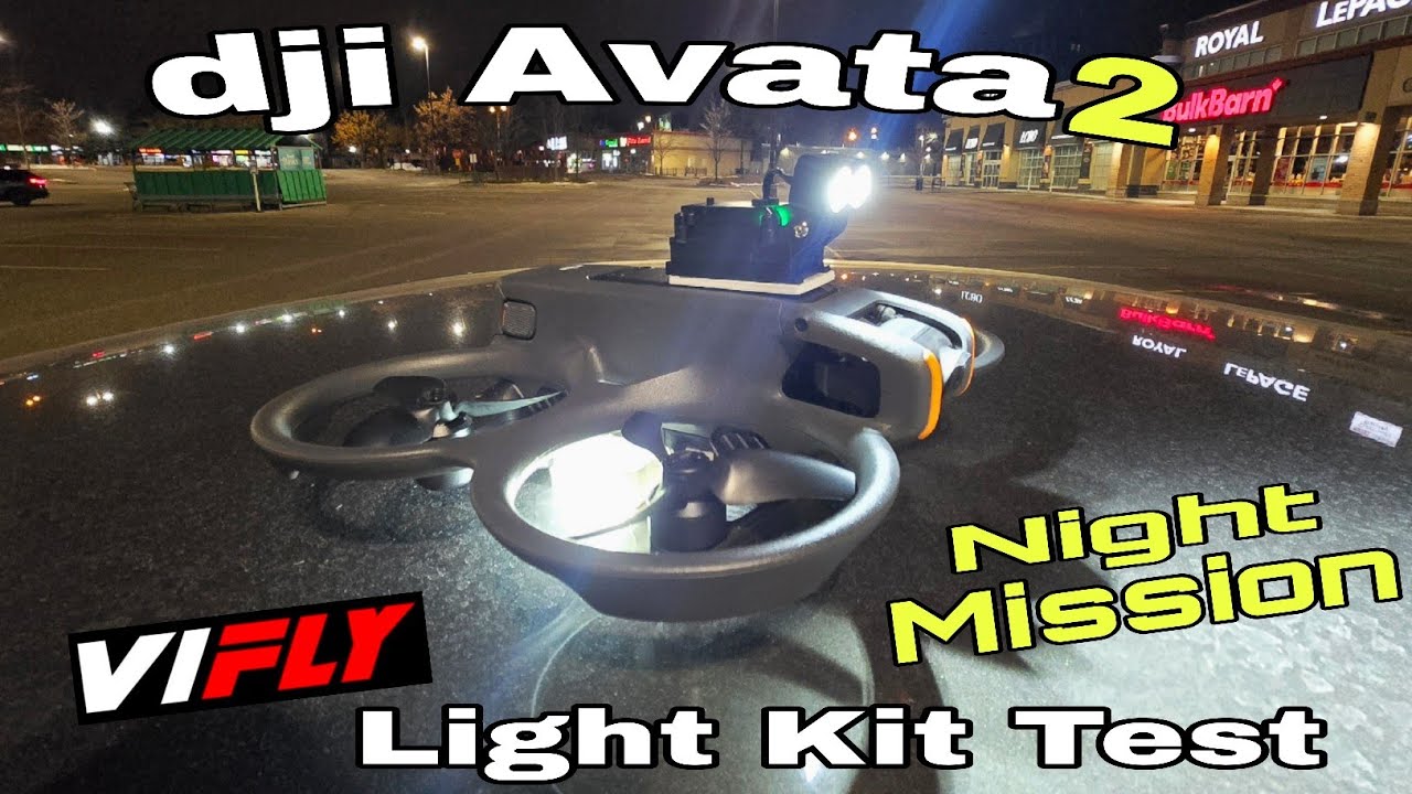 DJI Avata 2 - Ночная миссия №2 (тест тактического комплекта освещения VIFLY) Полет FPV дрона