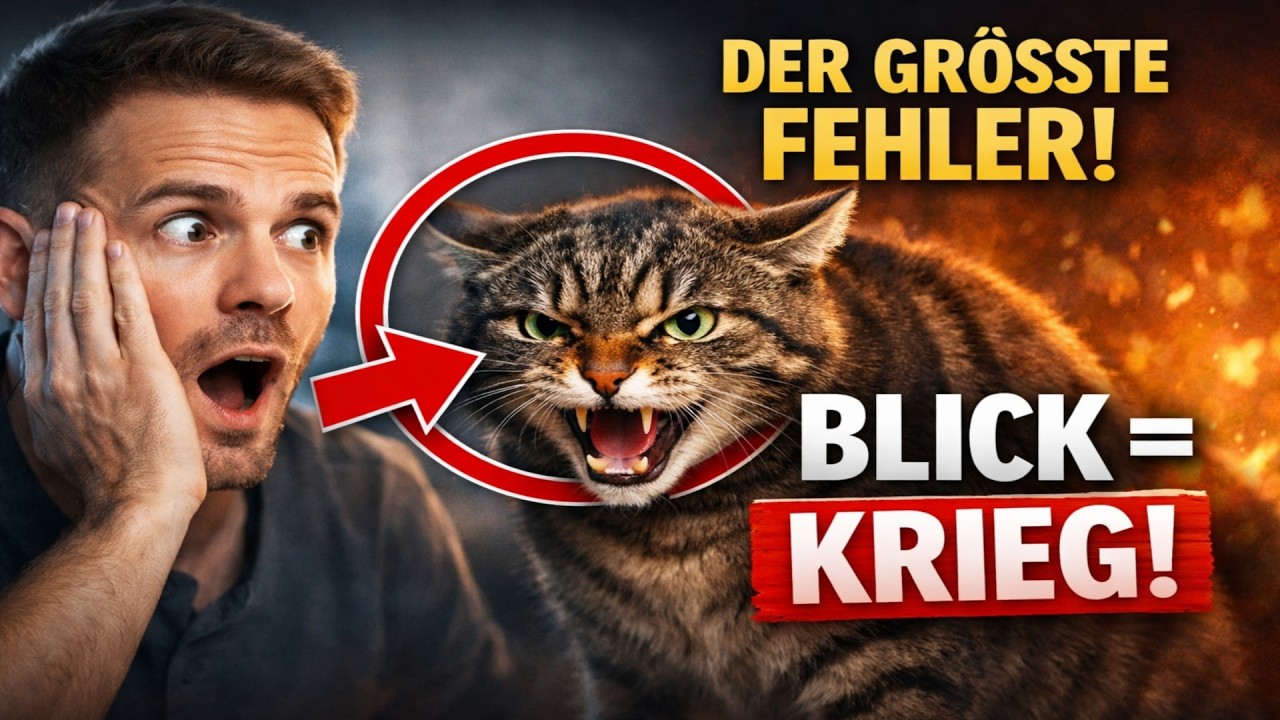 Der GRÖSSTE Fehler, den Sie mit Ihrer Katze machen! 🙀 Warum Ihr Blick „KRIEG“ bedeutet