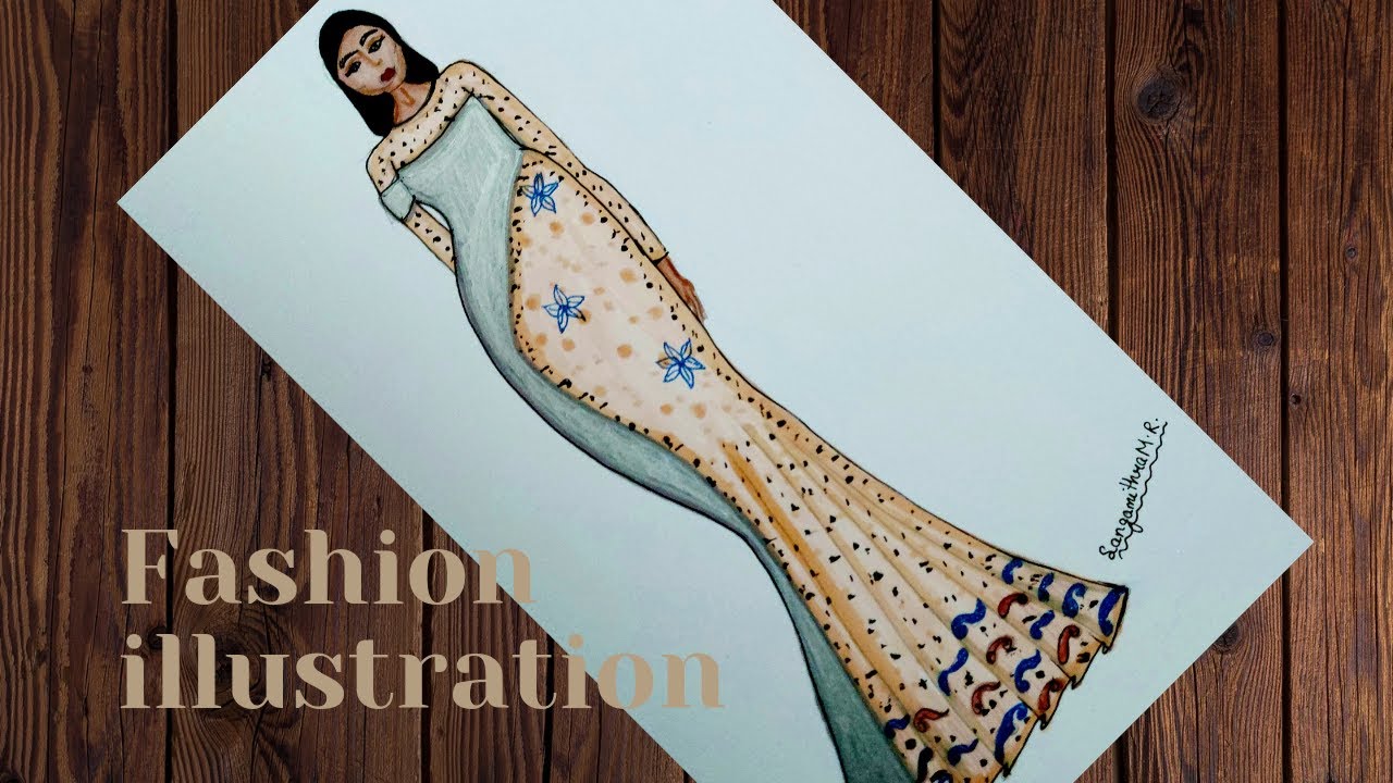 Fashion illustration tutorial | SangamithraM.R.