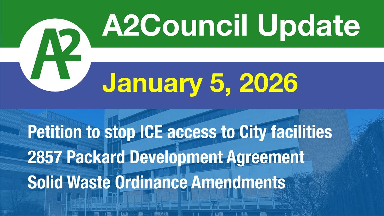 Обновление от A2Council: Заседание городского совета Анн-Арбора 5 января 2026 г.